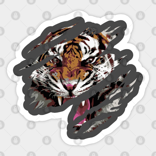 Tiger paw Sticker by SerenityByAlex